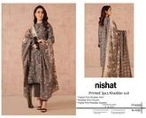 Nishat Printed 3pcs Khaddar Suit