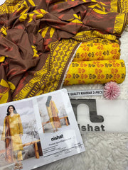 Nishat Printed 3pcs Khaddar Suit