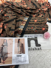 Nishat Printed 3pcs Khaddar Suit
