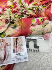 Nishat Printed 3pcs Khaddar Suit