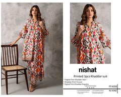 Nishat Printed 3pcs Khaddar Suit