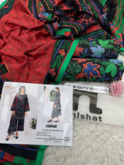 Nishat Printed 3pcs Khaddar Suit