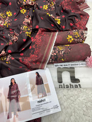 Nishat Printed 3pcs Khaddar Suit