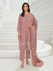 3 Piece Khaddar Suit-Embroidered (Unstitched)